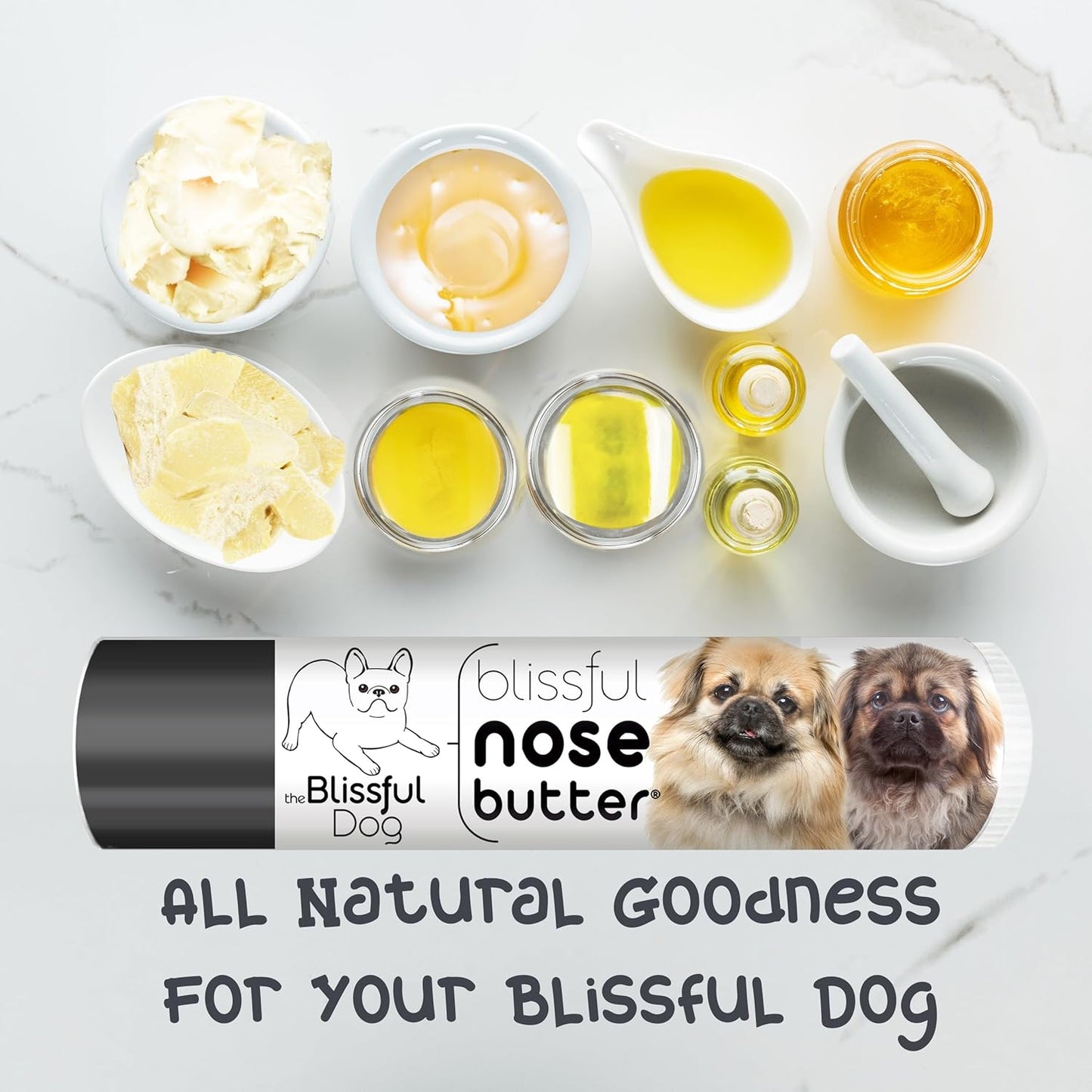 The Blissful Dog Tibetan Spaniel Unscented Nose Butter - Dog Nose Butter, 0.50 Ounce