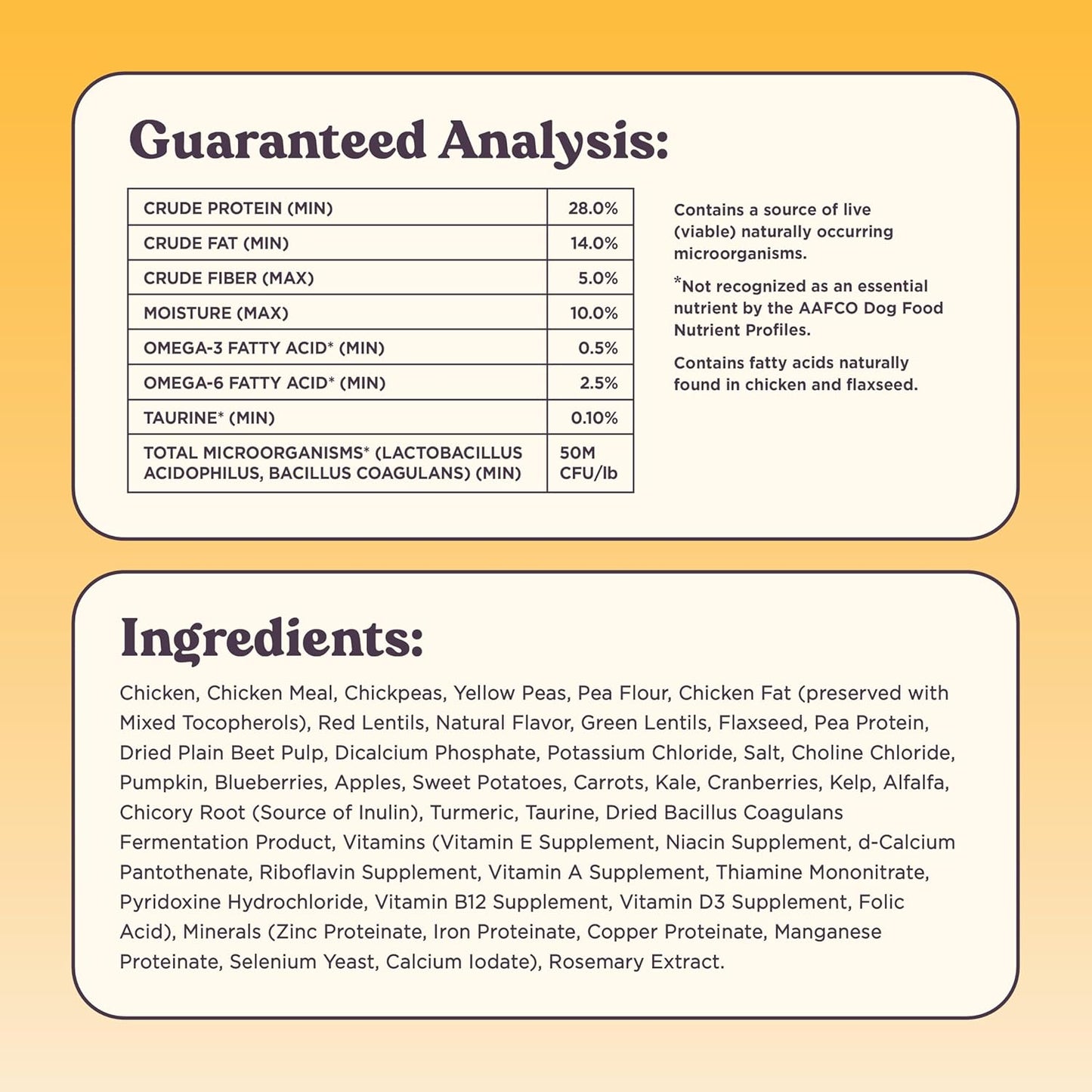 Bundle x Joy Golden Probiotic Dog Food Dry, Chicken, 4lb Bag, Allergy and Gut-Friendly Adult Kibble for Digestive Health with Cage-Free Chicken, 20 Plant Based Superfoods, Beef and Grain Free