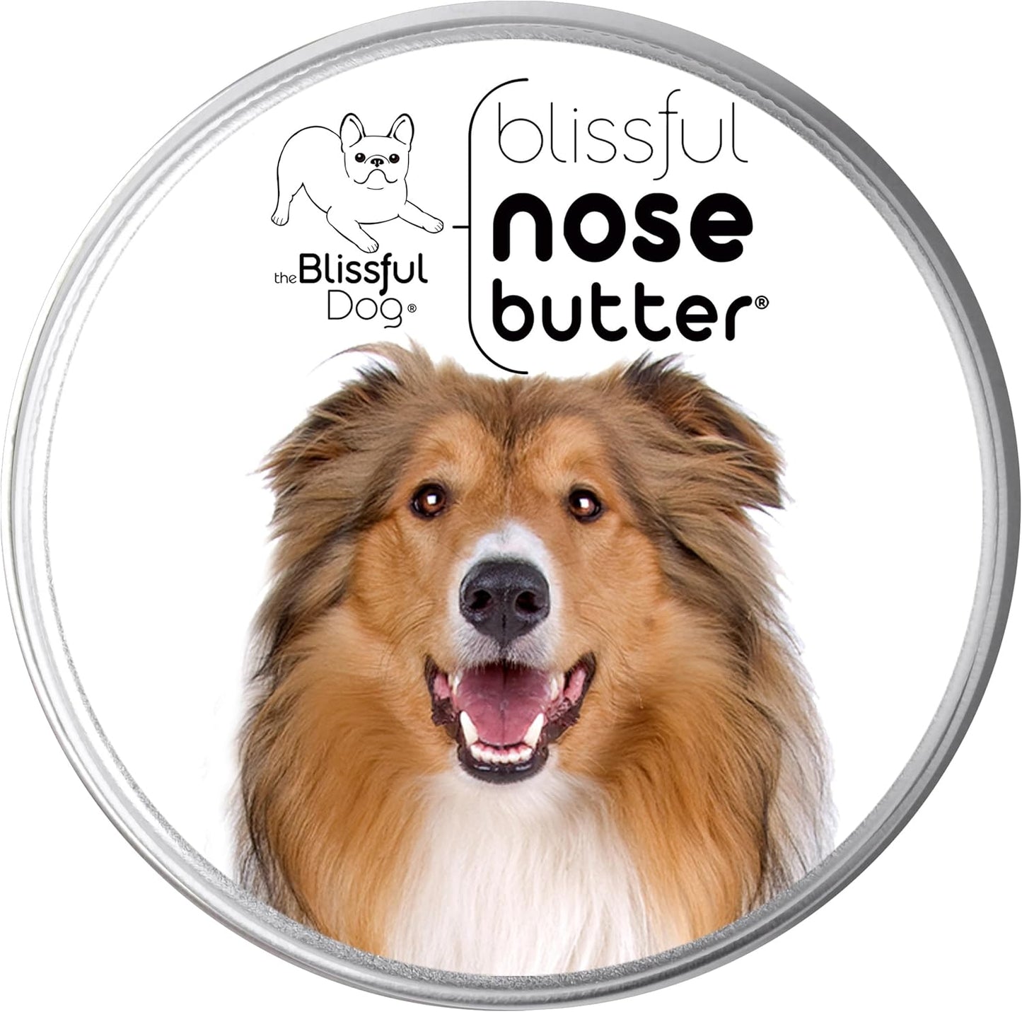 The Blissful Dog Collie Nose Butter for Dry, Cracked Skin, Lick-Safe Dog Nose Balm with Moisturizing Shea Butter, Almond, Olive, and Essential Oils, Pet Supplies, Uncented, 8 oz.