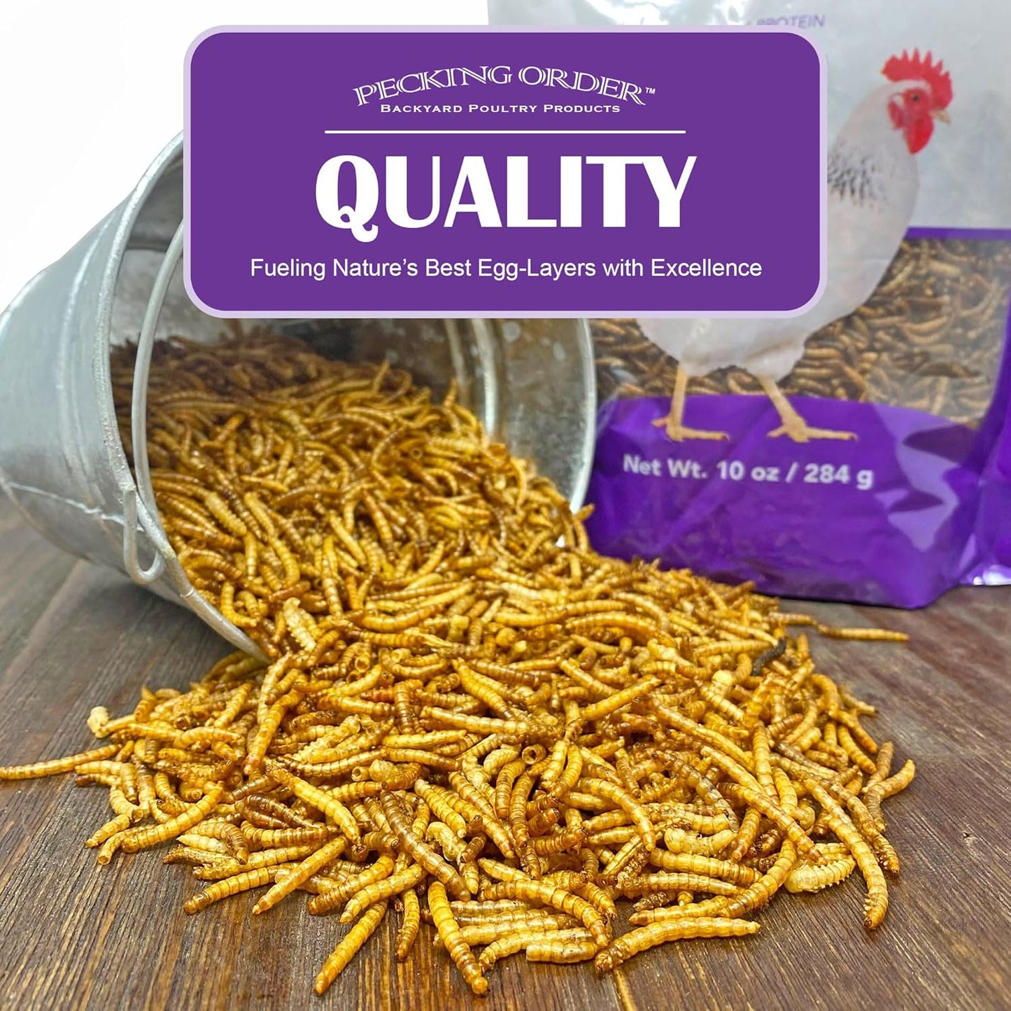 Pecking Order Dried Mealworms, 30 oz