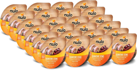 Nulo FreeStyle Cat & Kitten Chicken & Chicken Liver Stew, All Natural Grain-Free Cat Food, 2.80 Ounce (Pack of 24)