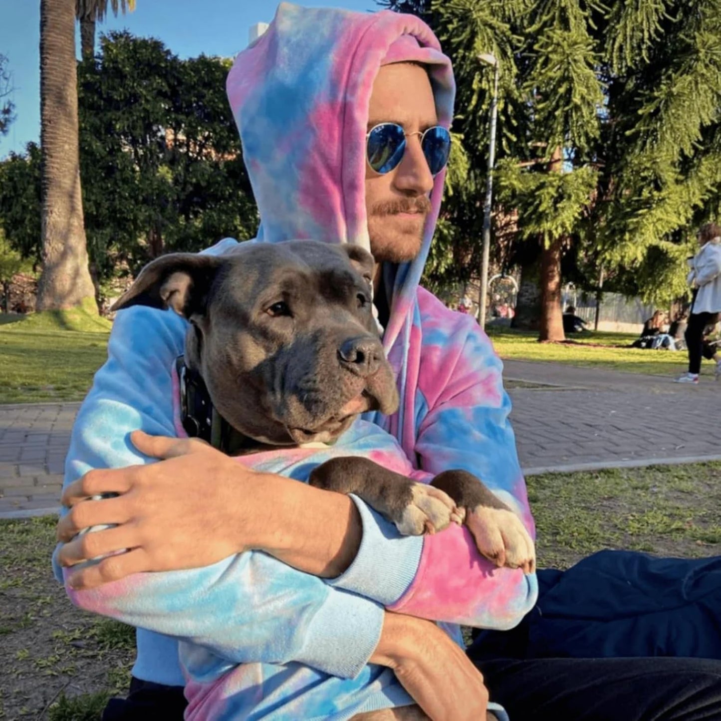 Spark Paws Dog Hoodie – Premium Dog Sweater for Small, Medium, and Large Dogs | Warm Outfits for French Bulldogs, Pitbull, Puppy, Winter Jacket Alternative - Snow Cone - 2XL