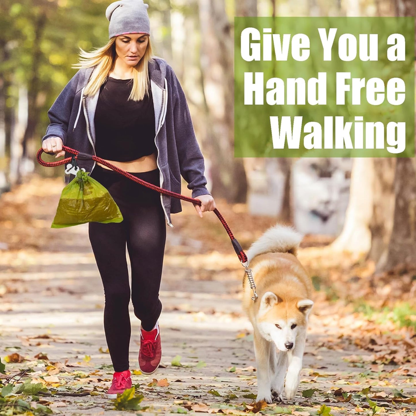 Dog Poop Bag Holder for Leash Attachment Dog Poop Bag Dispenser Dog Waste Bag Dispensers Dog Poop Bag Holders Fit Dog Leash Accessory With Hand Free Holder Carriers,Purple