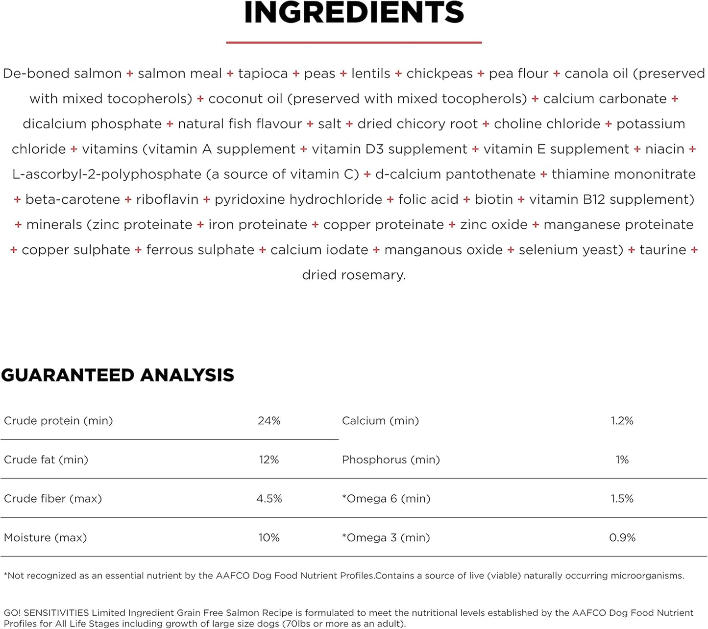Go! Solutions Sensitivities Limited Ingredients, Grain-Free Dry Dog Food, Salmon Recipe for Sensitive Stomach, 12 lb Bag