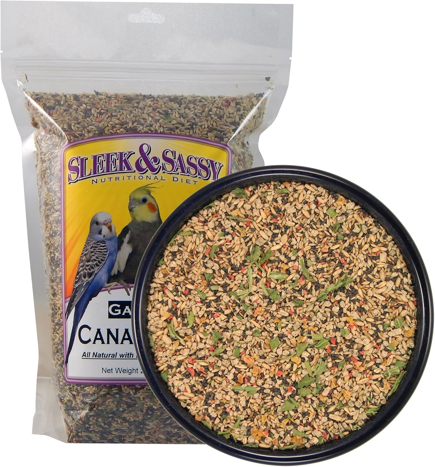 SLEEK & SASSY Garden Canary Bird Food (2 lbs.)