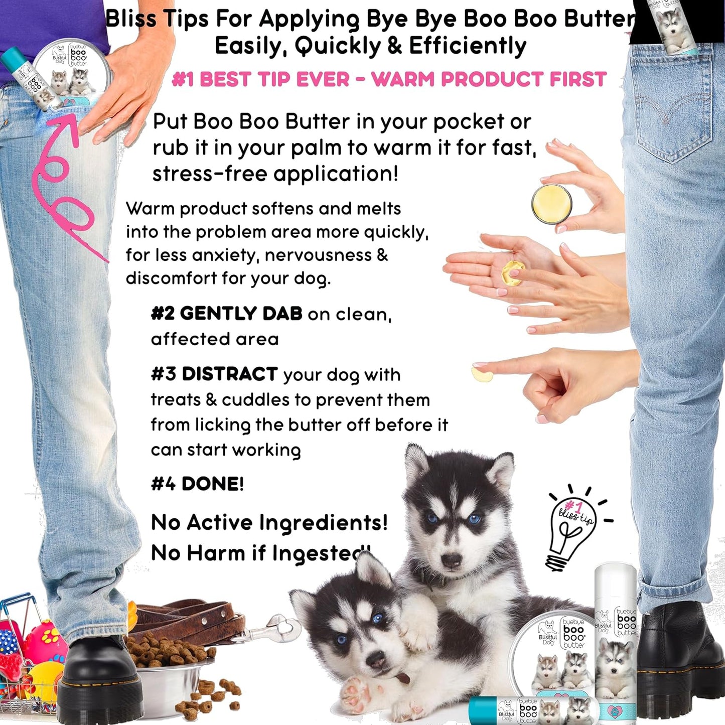 The Blissful Dog 1 oz TIN Husky Booboo Butter