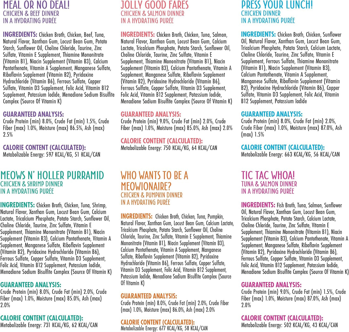 Weruva Wet Cat Food, The Mix and Match Game Pate Variety Pack, 3oz Can, Pack of 18