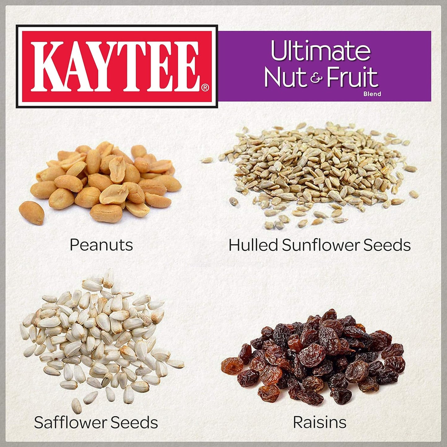 Kaytee Ultimate Nut and Fruit Wild Bird Food for Cardinals, Finches, Chickadees, Nuthatches, Woodpeckers, Grosbeaks, Juncos, 9.75 lb
