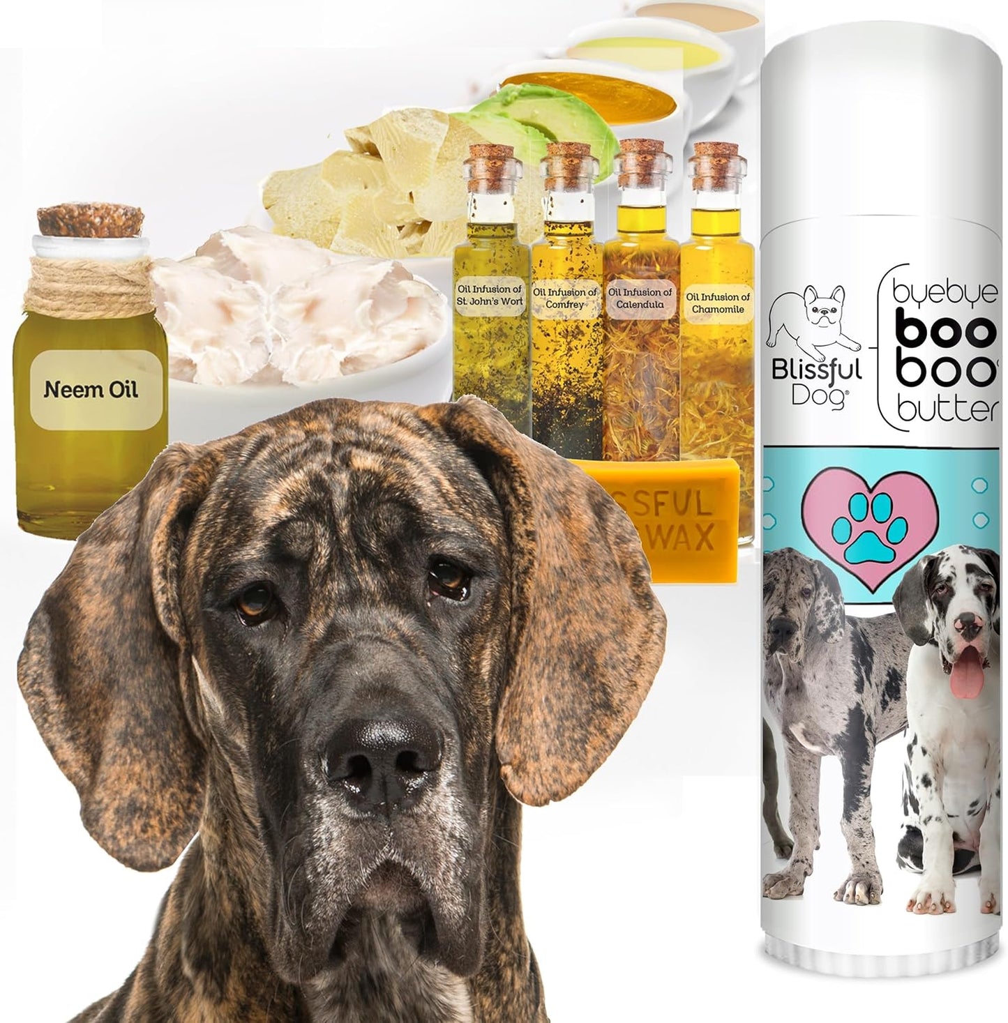 The Blissful Dog .50 oz Tube Great Dane Booboo Butter