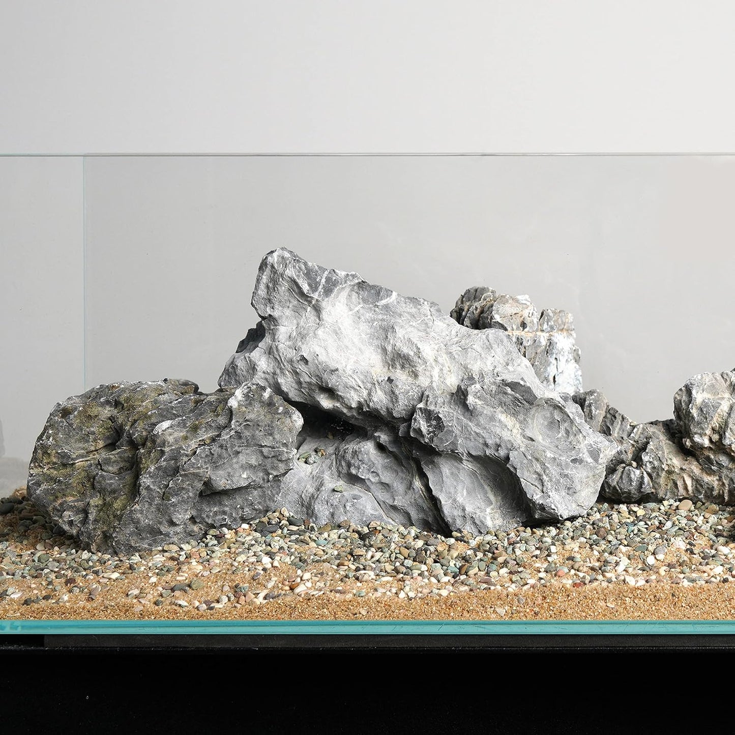 LANDEN Seiryu Stones Natural Rocks (17lbs, 3~11 inches,7-8pcs) for Aquarium, Paludarium, Terrariums, Landscaping Rocks, Aquascaping