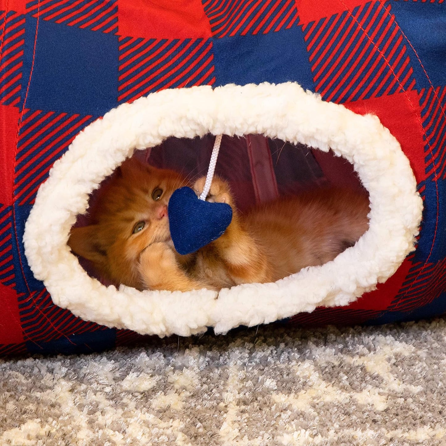 Plaid Tunnel Bed